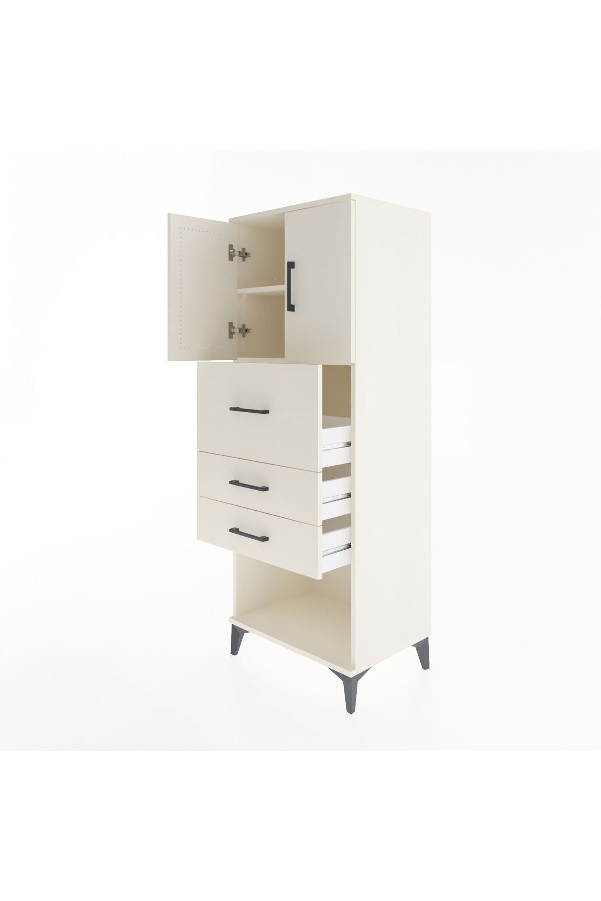 Hyperion Dolap 2 Raflı 3 Çekmeceli 2 Kapaklı 60x44x163 Aytaşı-Aytaşı