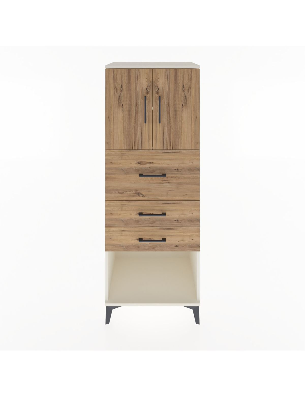 Hyperion Dolap 2 Raflı 3 Çekmeceli 2 Kapaklı 60x44x163 Aytaşı-Çam