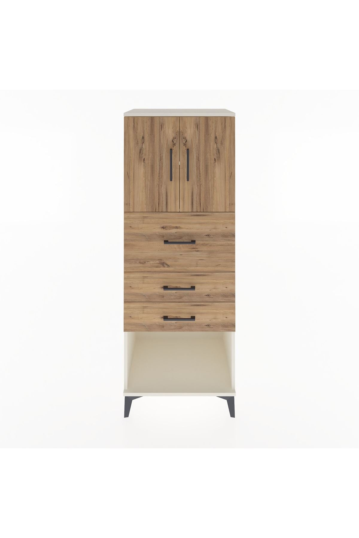 Hyperion Dolap 2 Raflı 3 Çekmeceli 2 Kapaklı 60x44x163 Aytaşı-Çam