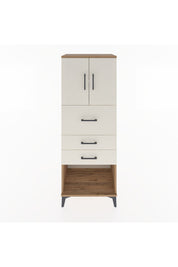 Hyperion Dolap 2 Raflı 3 Çekmeceli 2 Kapaklı 60x44x163 Çam-Aytaşı