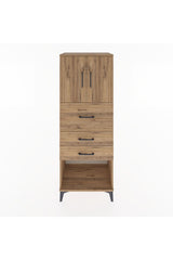 Hyperion Dolap 2 Raflı 3 Çekmeceli 2 Kapaklı 60x44x163
