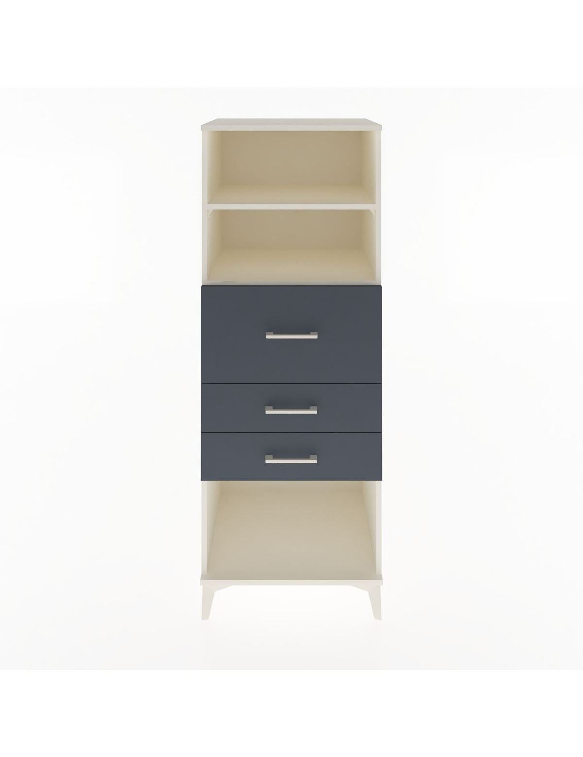 Hyperion Dolap 2 Raflı 3 Çekmeceli 60x44x163 Aytaşı-Antrasit