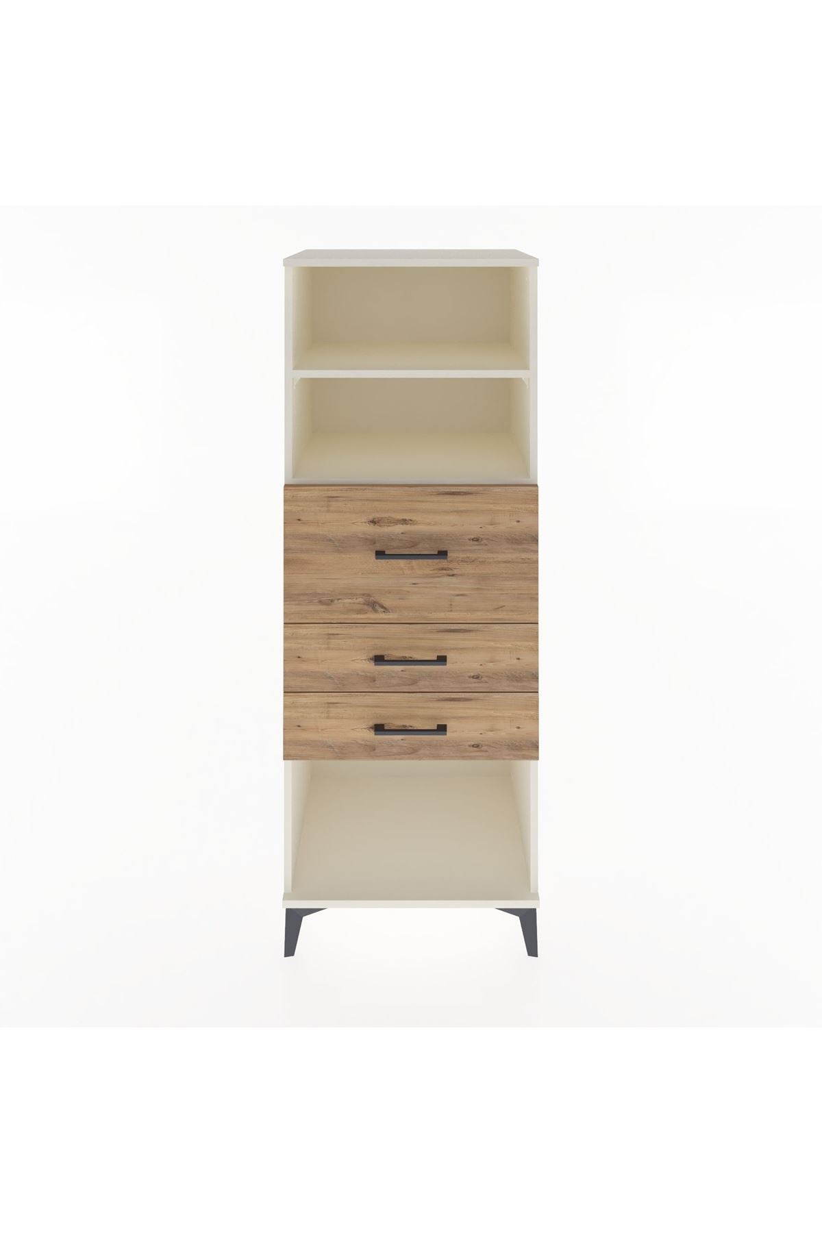 Hyperion Dolap 2 Raflı 3 Çekmeceli 60x44x163 Aytaşı-Çam