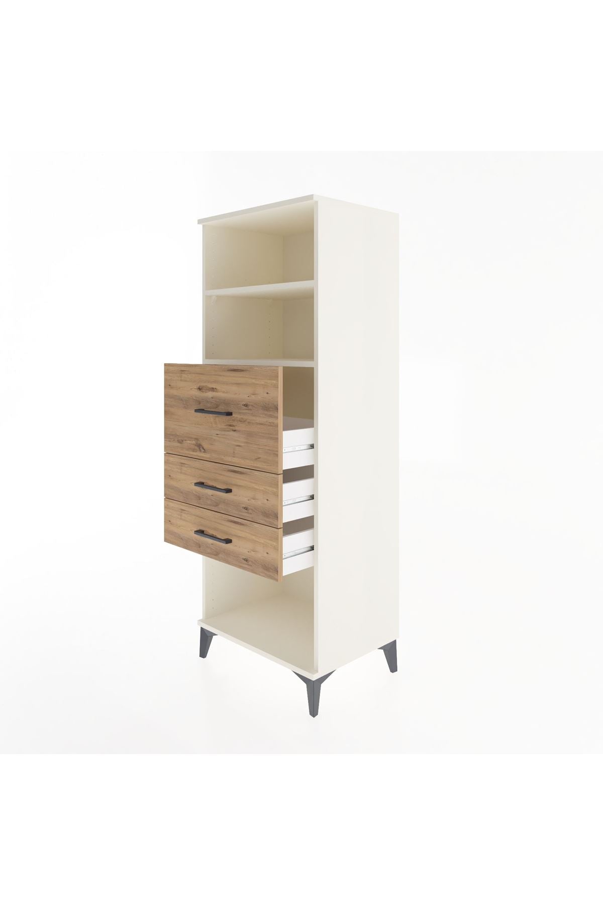 Hyperion Dolap 2 Raflı 3 Çekmeceli 60x44x163 Aytaşı-Çam