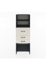 Hyperion Dolap 2 Raflı 3 Çekmeceli 60x44x163 Antrasit-Aytaşı