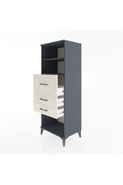 Hyperion Dolap 2 Raflı 3 Çekmeceli 60x44x163 Antrasit-Aytaşı