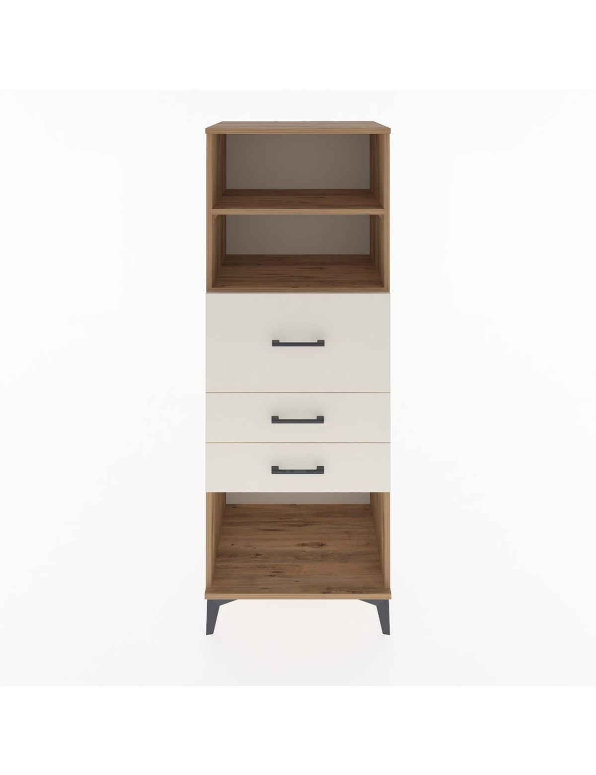 Hyperion Dolap 2 Raflı 3 Çekmeceli 60x44x163 Çam-Aytaşı