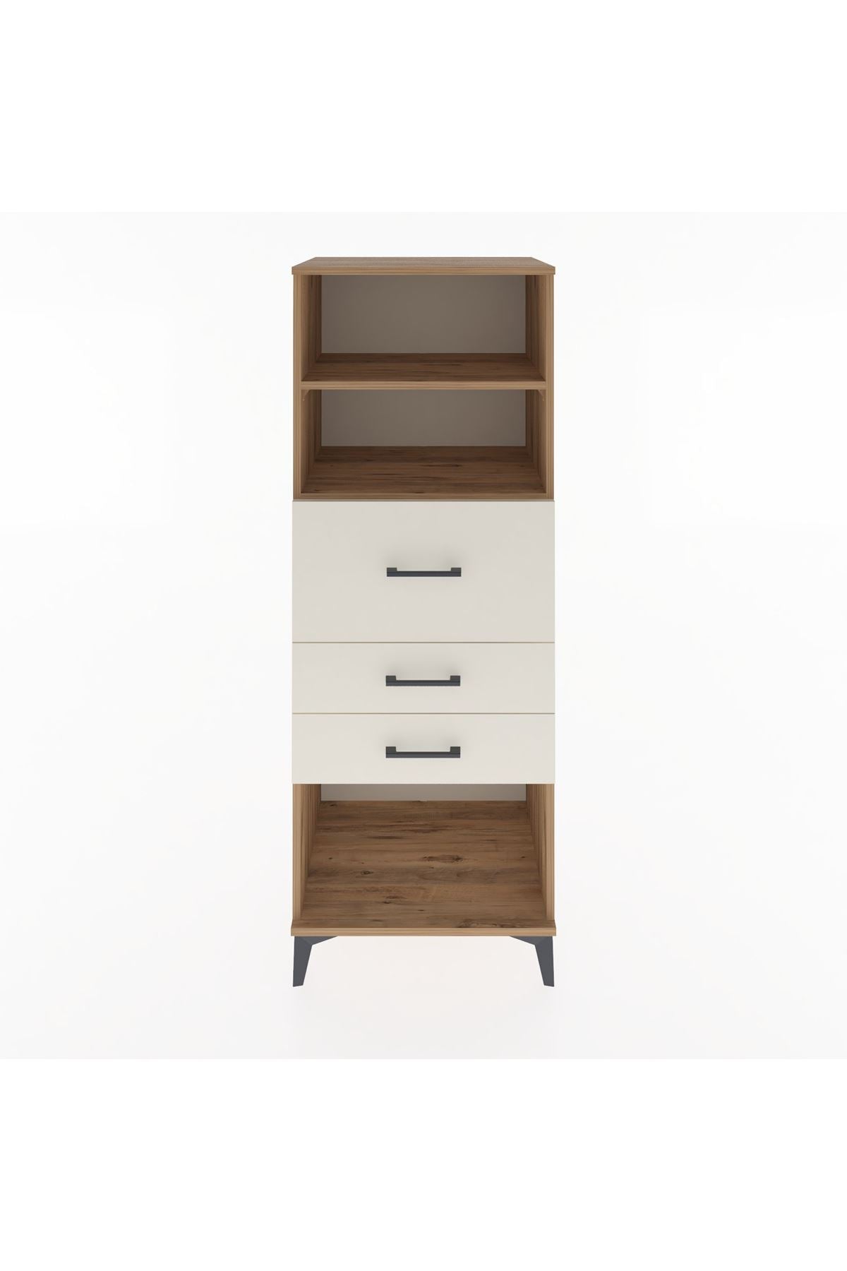 Hyperion Dolap 2 Raflı 3 Çekmeceli 60x44x163 Çam-Aytaşı