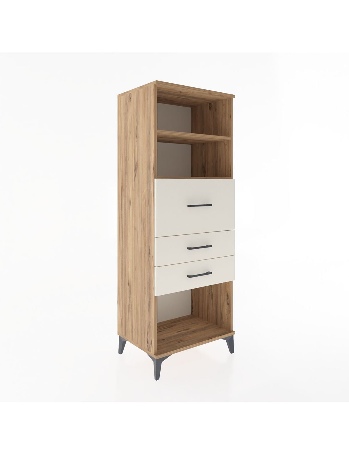 Hyperion Dolap 2 Raflı 3 Çekmeceli 60x44x163 Çam-Aytaşı