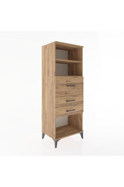 Hyperion Dolap 2 Raflı 3 Çekmeceli 60x44x163 Çam-Çam
