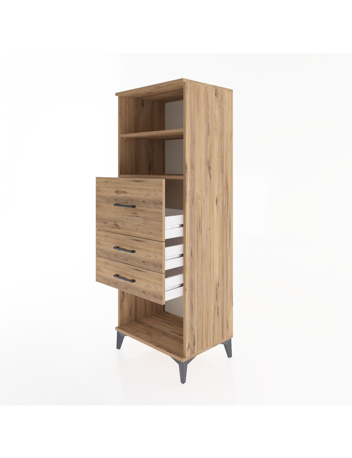 Hyperion Dolap 2 Raflı 3 Çekmeceli 60x44x163 - S53M058V9B