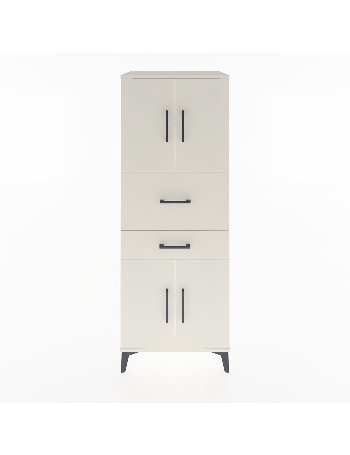 Hyperion Dolap 3 Raflı 2 Çekmeceli 4 Kapaklı 60x44x163 Aytaşı-Aytaşı