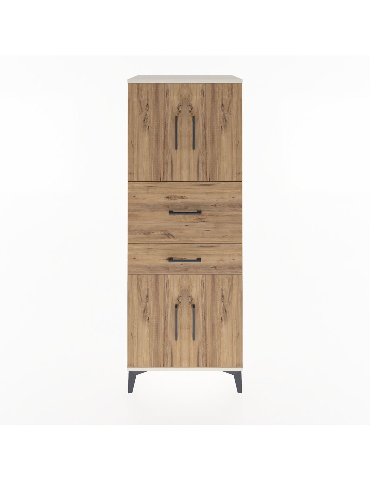 Hyperion Dolap 3 Raflı 2 Çekmeceli 4 Kapaklı 60x44x163 Aytaşı-Çam