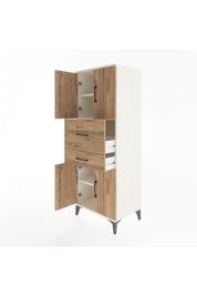 Hyperion Dolap 3 Raflı 2 Çekmeceli 4 Kapaklı 60x44x163 Aytaşı-Çam