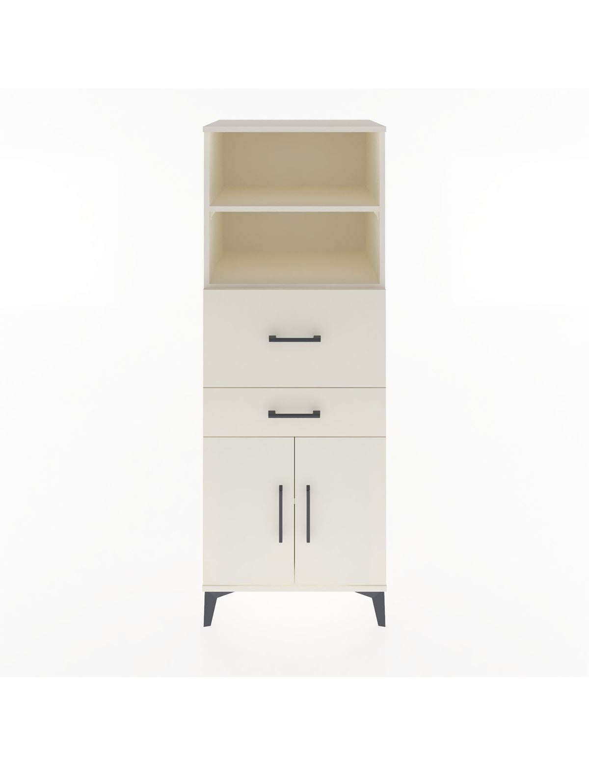 Hyperion Dolap 3 Raflı 2 Çekmeceli 2 Kapaklı 60x44x163 Aytaşı-Aytaşı