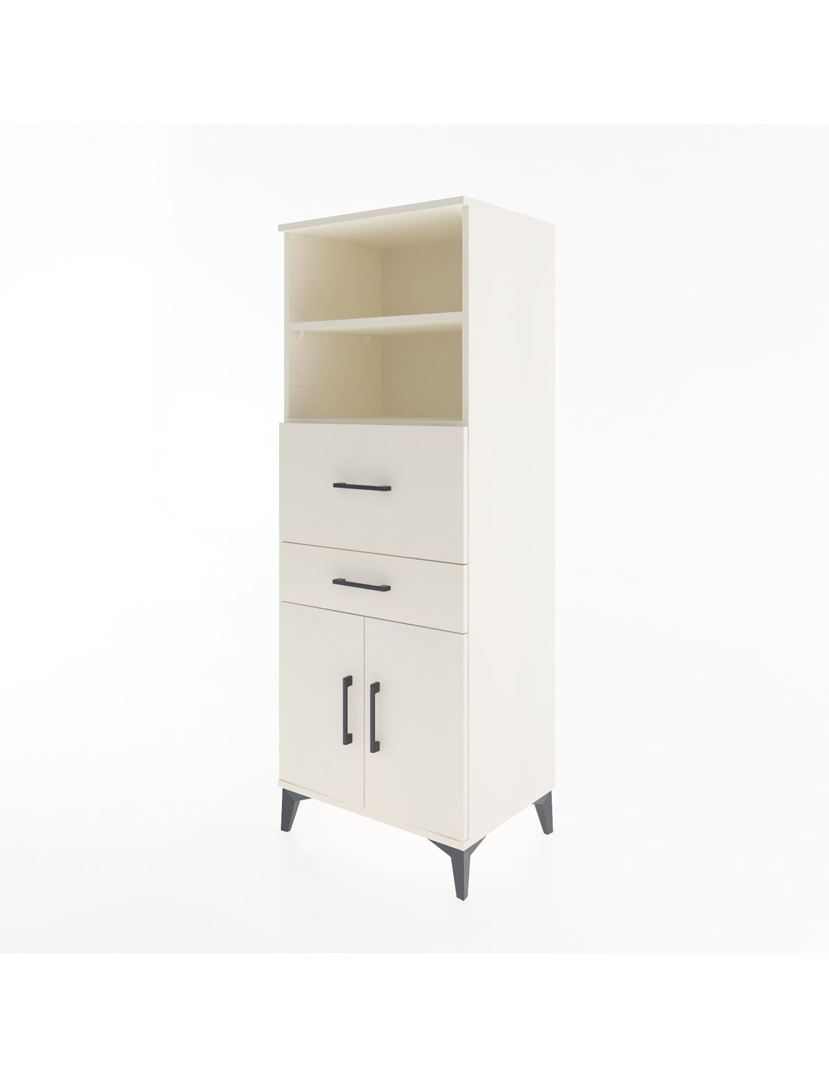 Hyperion Dolap 3 Raflı 2 Çekmeceli 2 Kapaklı 60x44x163 - S53M060V1B