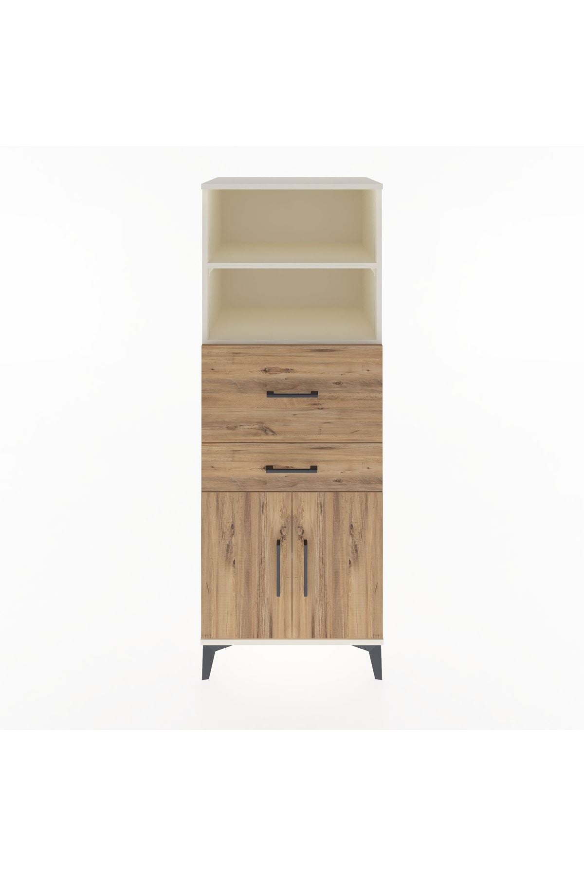 Hyperion Dolap 3 Raflı 2 Çekmeceli 2 Kapaklı 60x44x163 Aytaşı-Çam