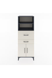 Hyperion Dolap 3 Raflı 2 Çekmeceli 2 Kapaklı 60x44x163 Antrasit-Aytaşı