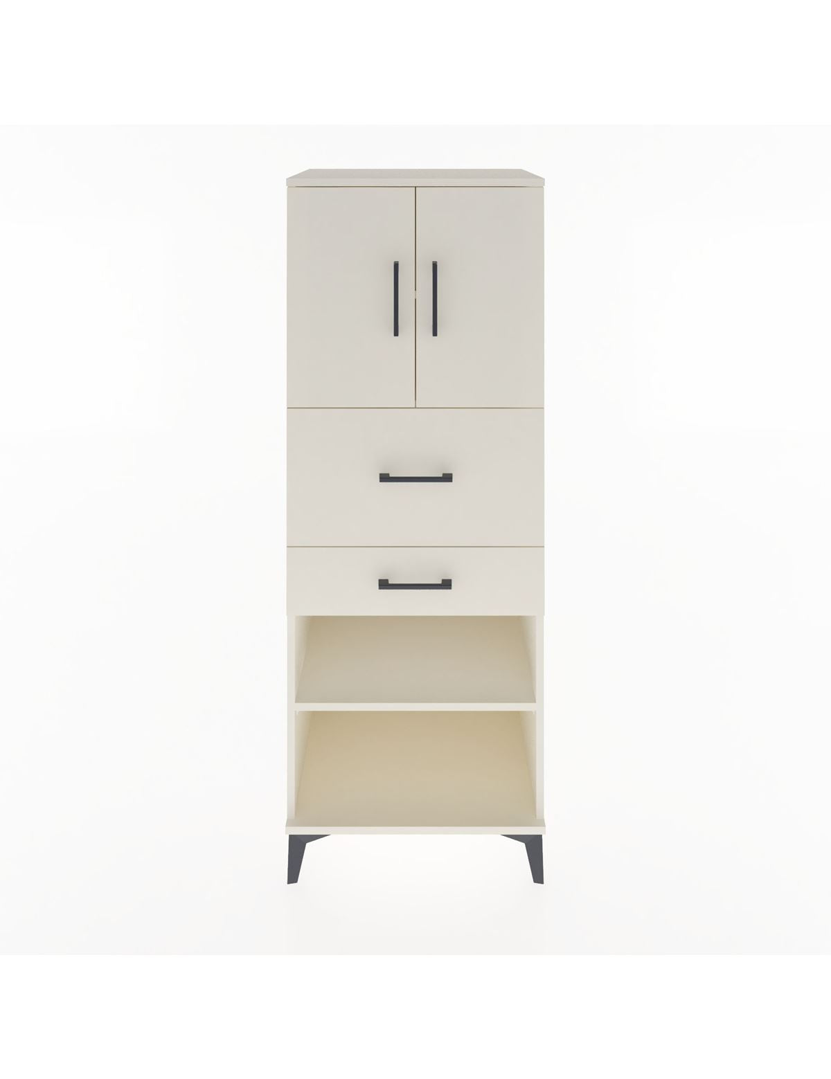 Hyperion Dolap 3 Raflı 2 Çekmeceli 2 Kapaklı 60x44x163 Aytaşı-Aytaşı