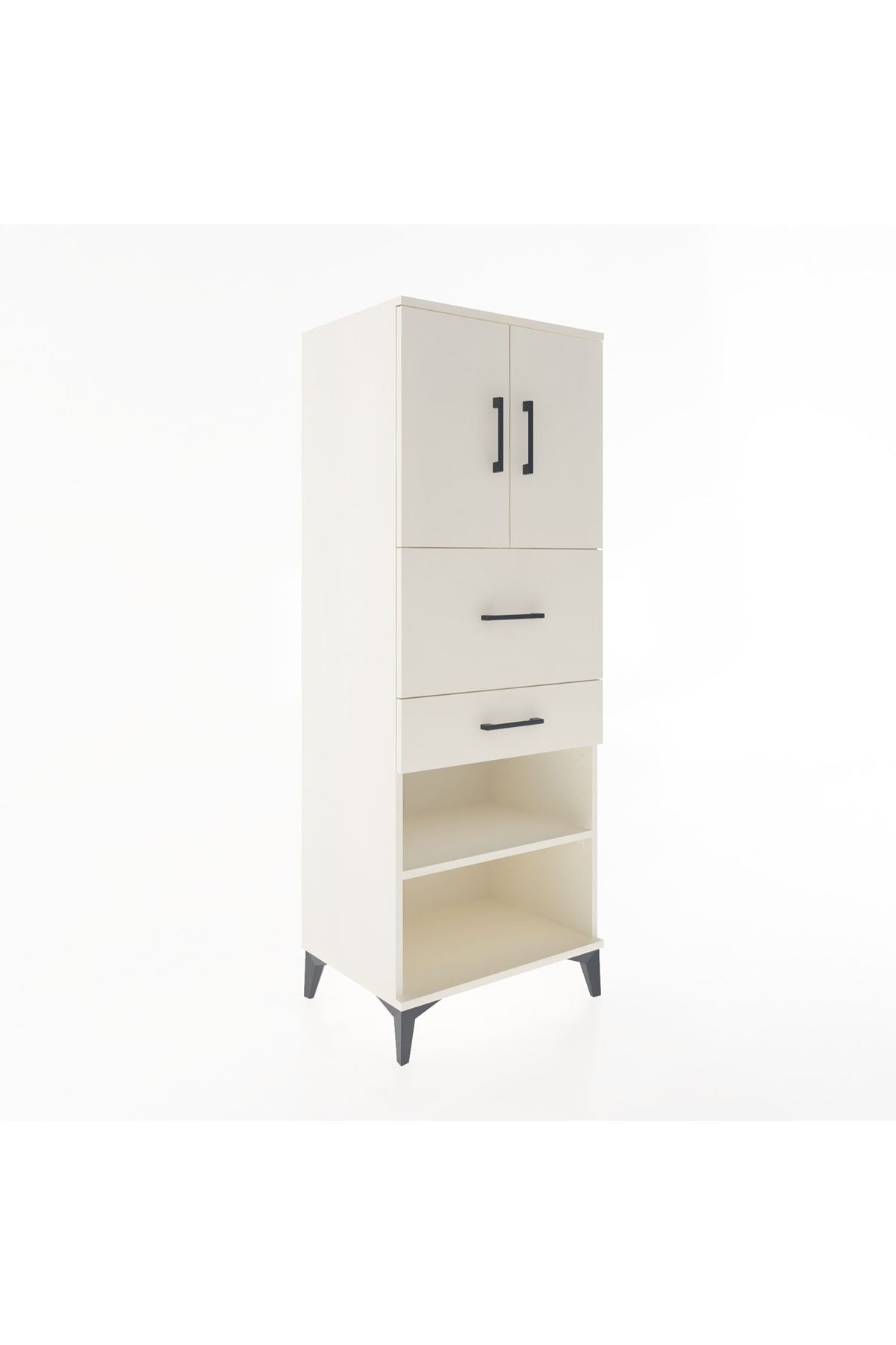 Hyperion Dolap 3 Raflı 2 Çekmeceli 2 Kapaklı 60x44x163 Aytaşı-Aytaşı