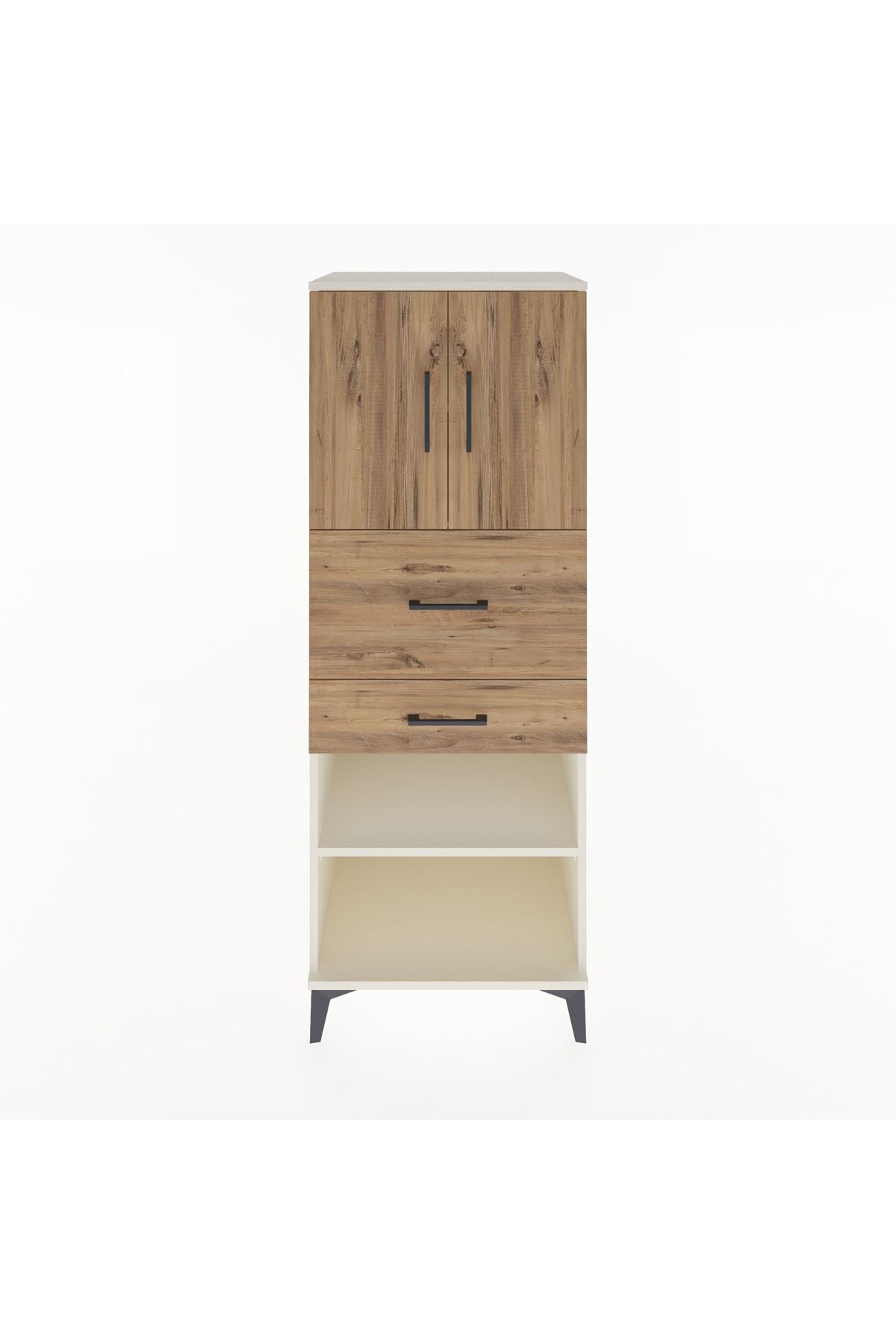 Hyperion Dolap 3 Raflı 2 Çekmeceli 2 Kapaklı 60x44x163 Aytaşı-Çam