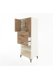 Hyperion Dolap 3 Raflı 2 Çekmeceli 2 Kapaklı 60x44x163 Aytaşı-Çam