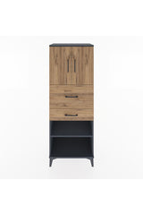 Hyperion Dolap 3 Raflı 2 Çekmeceli 2 Kapaklı 60x44x163