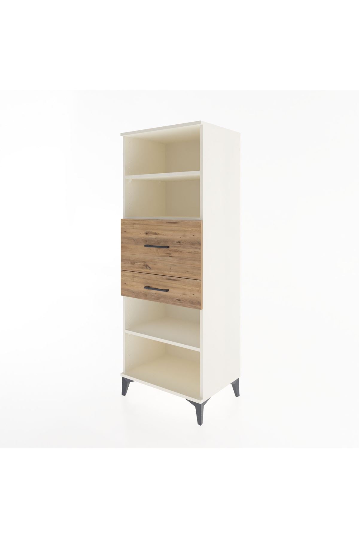 Hyperion Dolap 3 Raflı 2 Çekmeceli 60x44x163 Aytaşı-Çam