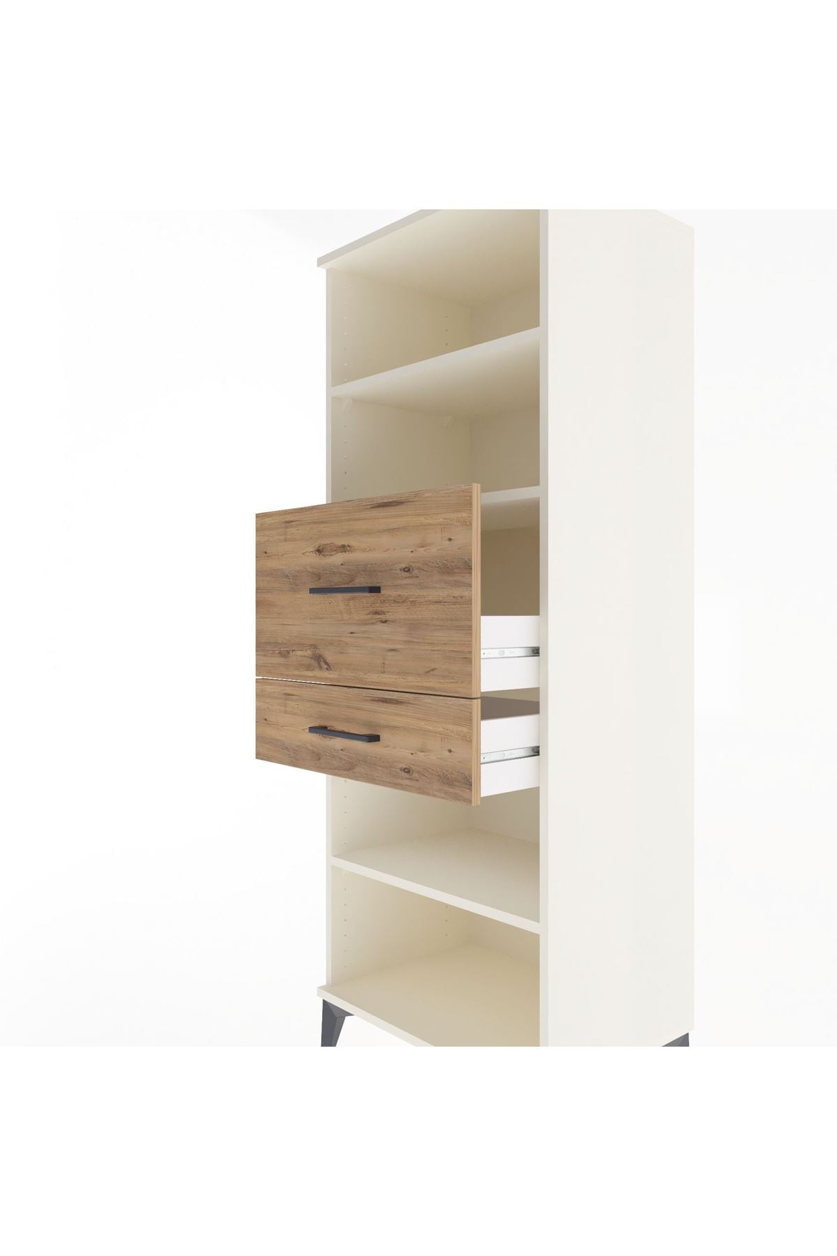 Hyperion Dolap 3 Raflı 2 Çekmeceli 60x44x163 Aytaşı-Çam