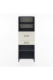 Hyperion Dolap 3 Raflı 2 Çekmeceli 60x44x163 Antrasit-Aytaşı