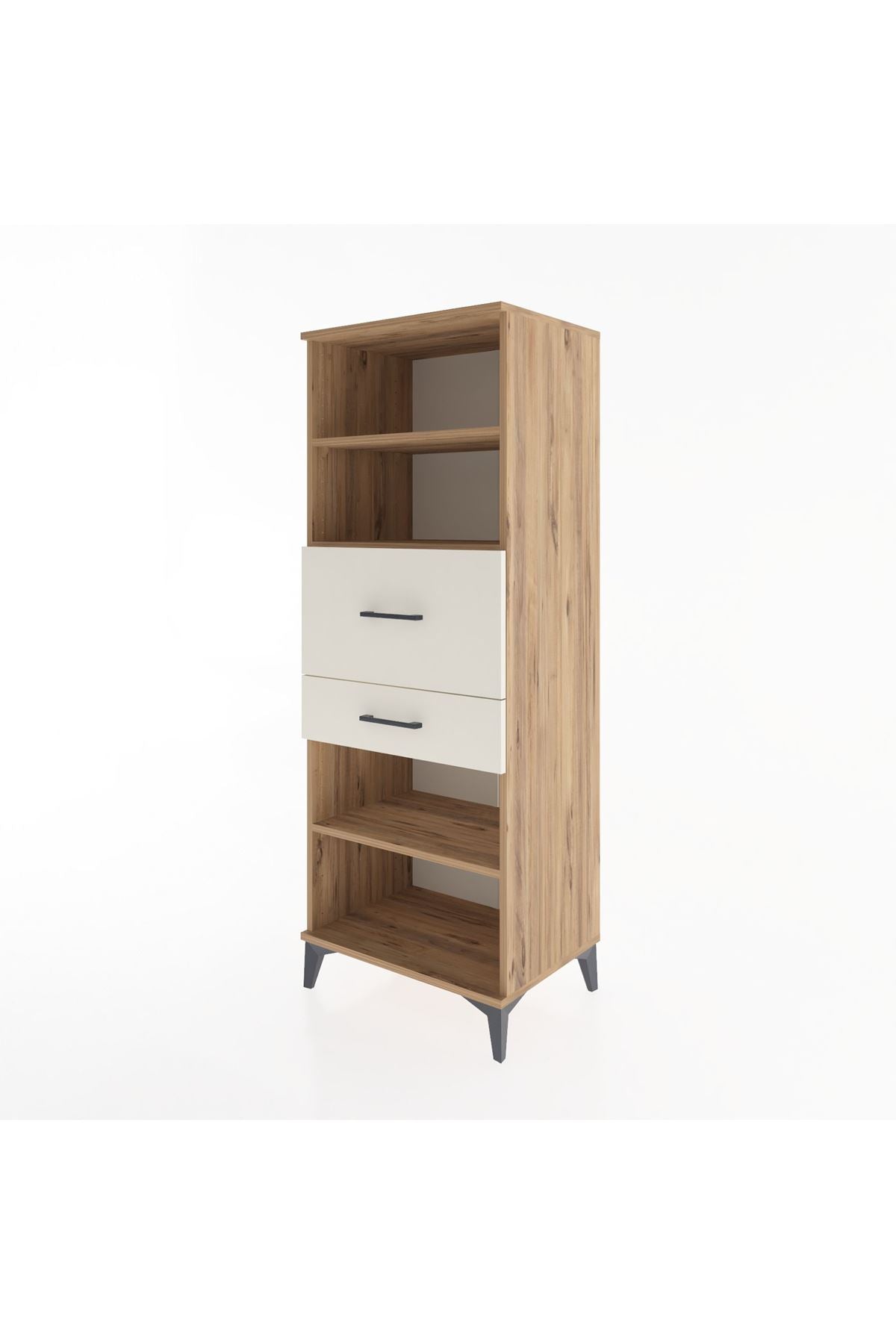 Hyperion Dolap 3 Raflı 2 Çekmeceli 60x44x163 Çam-Aytaşı