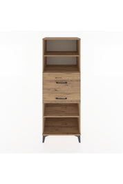 Hyperion Dolap 3 Raflı 2 Çekmeceli 60x44x163 Çam-Çam