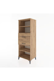 Hyperion Dolap 3 Raflı 2 Çekmeceli 60x44x163 Çam-Çam