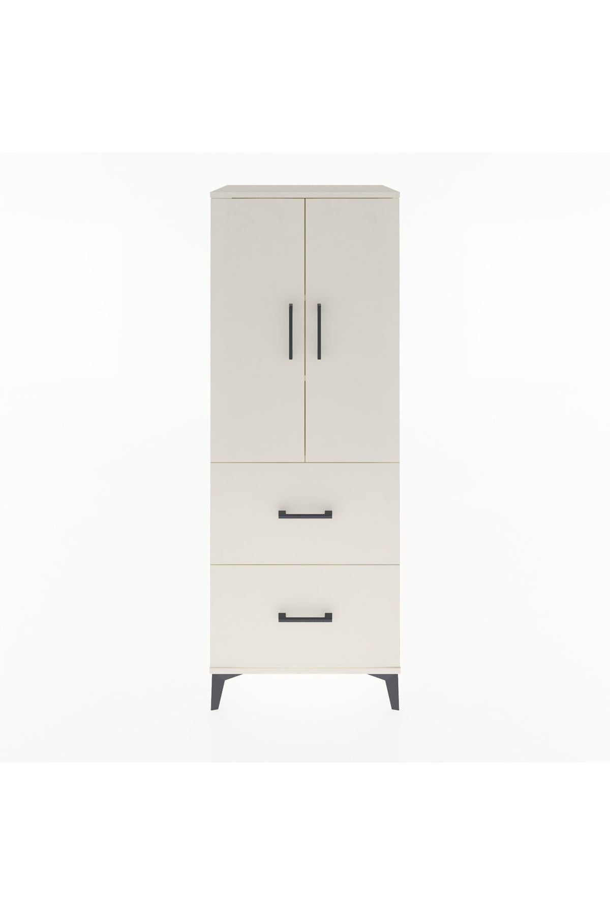 Hyperion Dolap 3 Raflı 2 Çekmeceli 2 Kapaklı 60x44x163 Aytaşı-Aytaşı