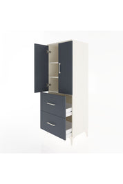 Hyperion Dolap 3 Raflı 2 Çekmeceli 2 Kapaklı 60x44x163 Aytaşı-Antrasit