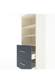 Hyperion Dolap 3 Raflı 2 Çekmeceli 60x44x163 Aytaşı-Antrasit