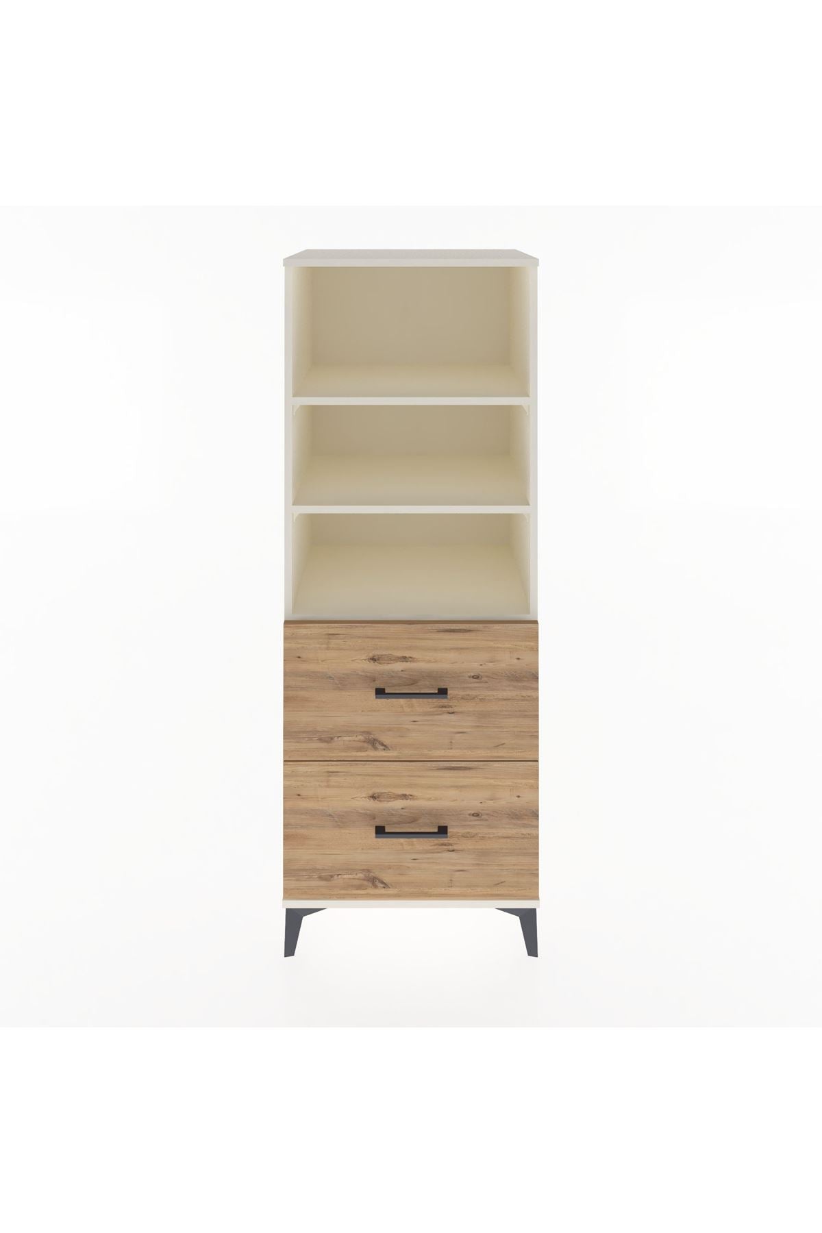 Hyperion Dolap 3 Raflı 2 Çekmeceli 60x44x163 Aytaşı-Çam