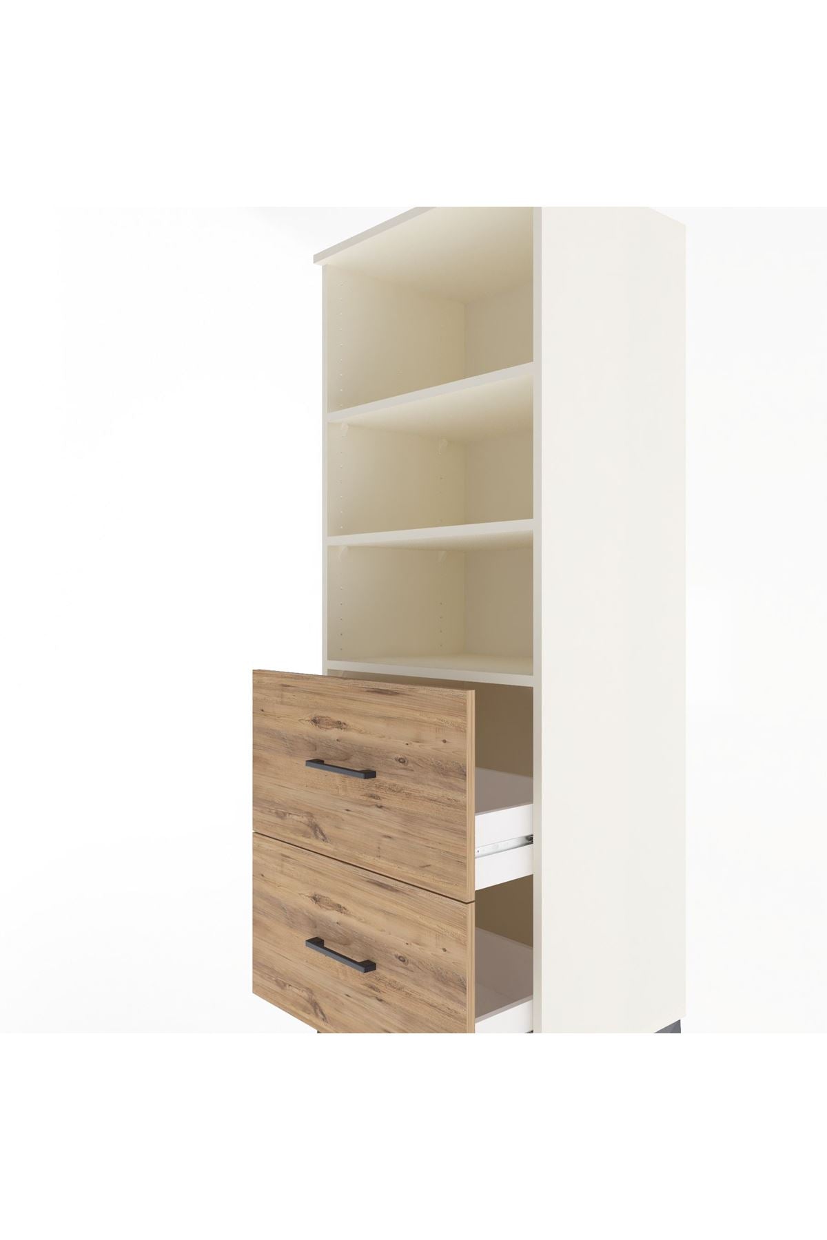 Hyperion Dolap 3 Raflı 2 Çekmeceli 60x44x163 Aytaşı-Çam