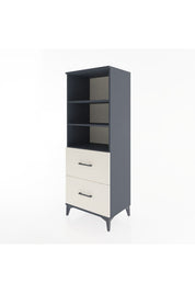 Hyperion Dolap 3 Raflı 2 Çekmeceli 60x44x163 Antrasit-Aytaşı