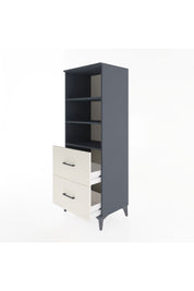 Hyperion Dolap 3 Raflı 2 Çekmeceli 60x44x163 Antrasit-Aytaşı