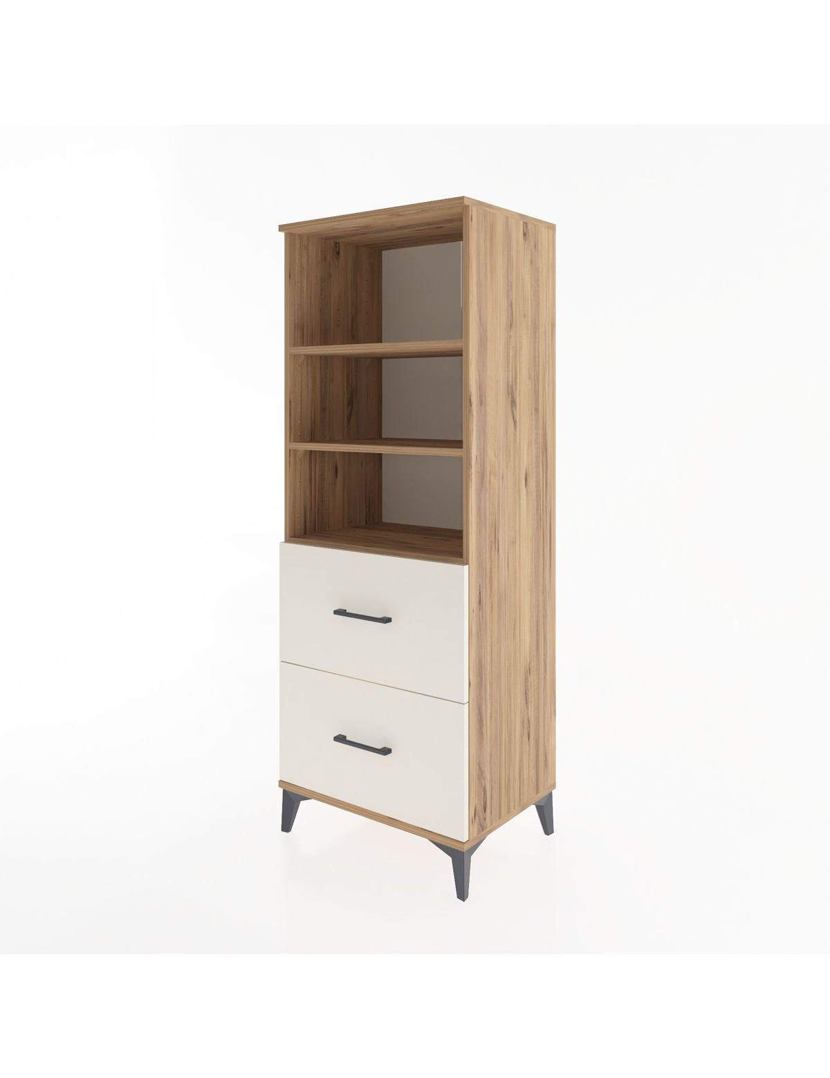 Hyperion Dolap 3 Raflı 2 Çekmeceli 60x44x163 - S53M064V7B