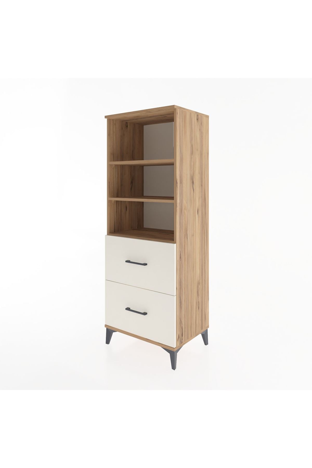 Hyperion Dolap 3 Raflı 2 Çekmeceli 60x44x163 Çam-Aytaşı