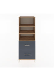 Hyperion Dolap 3 Raflı 2 Çekmeceli 60x44x163 Çam-Antrasit