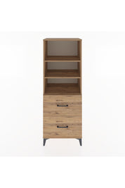 Hyperion Dolap 3 Raflı 2 Çekmeceli 60x44x163 Çam-Çam