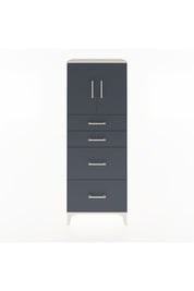 Hyperion Dolap 2 Raflı 4 Çekmeceli 2 Kapaklı 60x44x163 Aytaşı-Antrasit