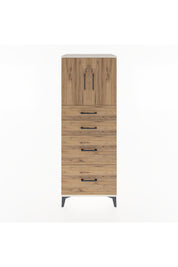 Hyperion Dolap 2 Raflı 4 Çekmeceli 2 Kapaklı 60x44x163 Aytaşı-Çam