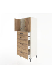 Hyperion Dolap 2 Raflı 4 Çekmeceli 2 Kapaklı 60x44x163 Aytaşı-Çam