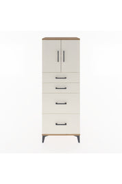 Hyperion Dolap 2 Raflı 4 Çekmeceli 2 Kapaklı 60x44x163 Çam-Aytaşı