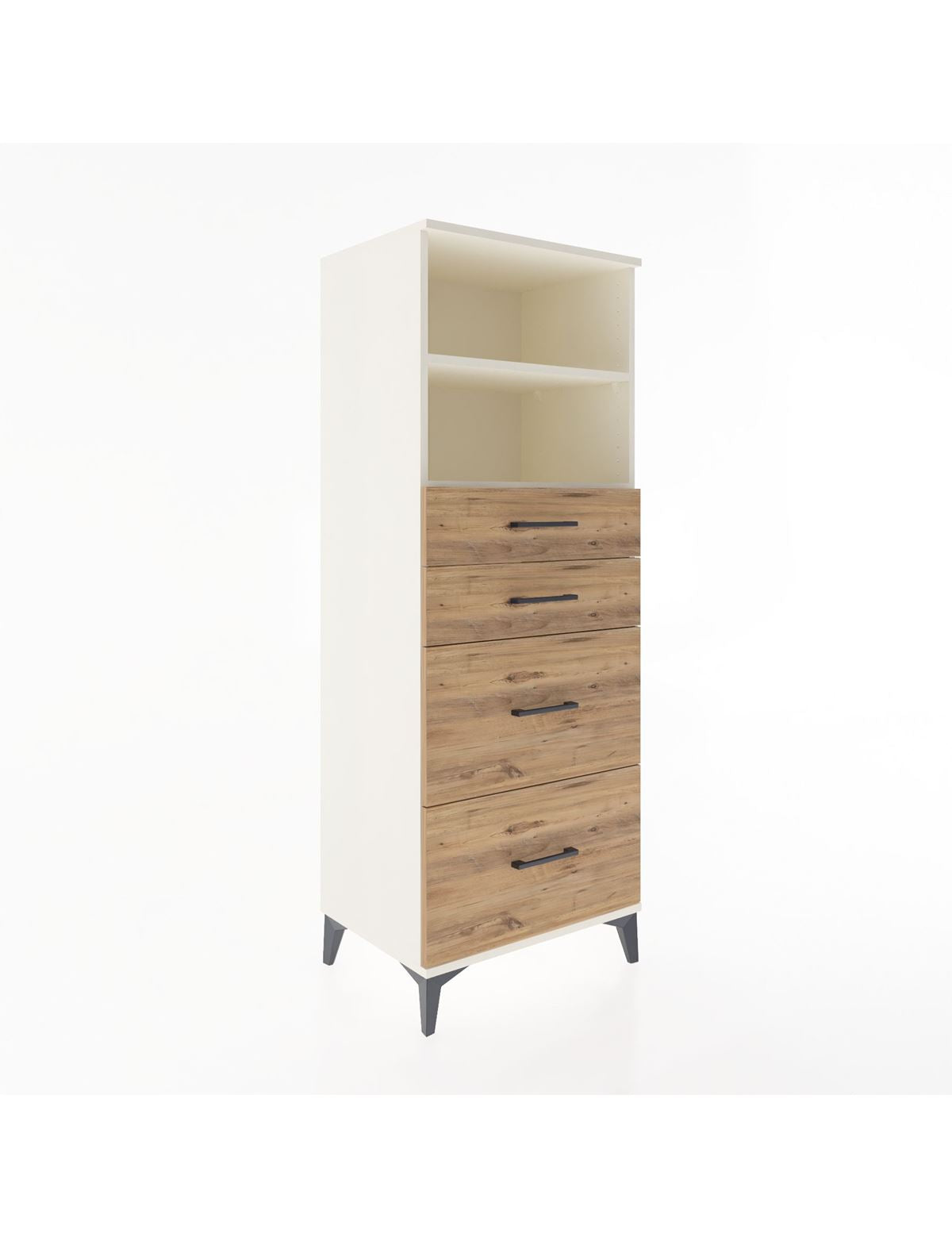 Hyperion Dolap 2 Raflı 4 Çekmeceli 60x44x163 Aytaşı-Çam