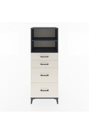 Hyperion Dolap 2 Raflı 4 Çekmeceli 60x44x163 Antrasit-Aytaşı